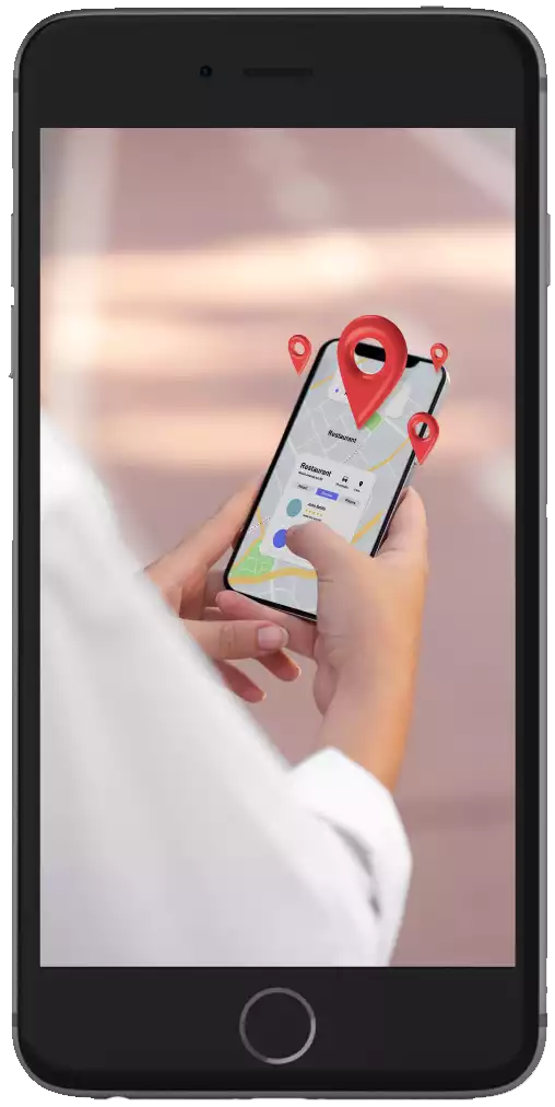 mobile layout with location checking