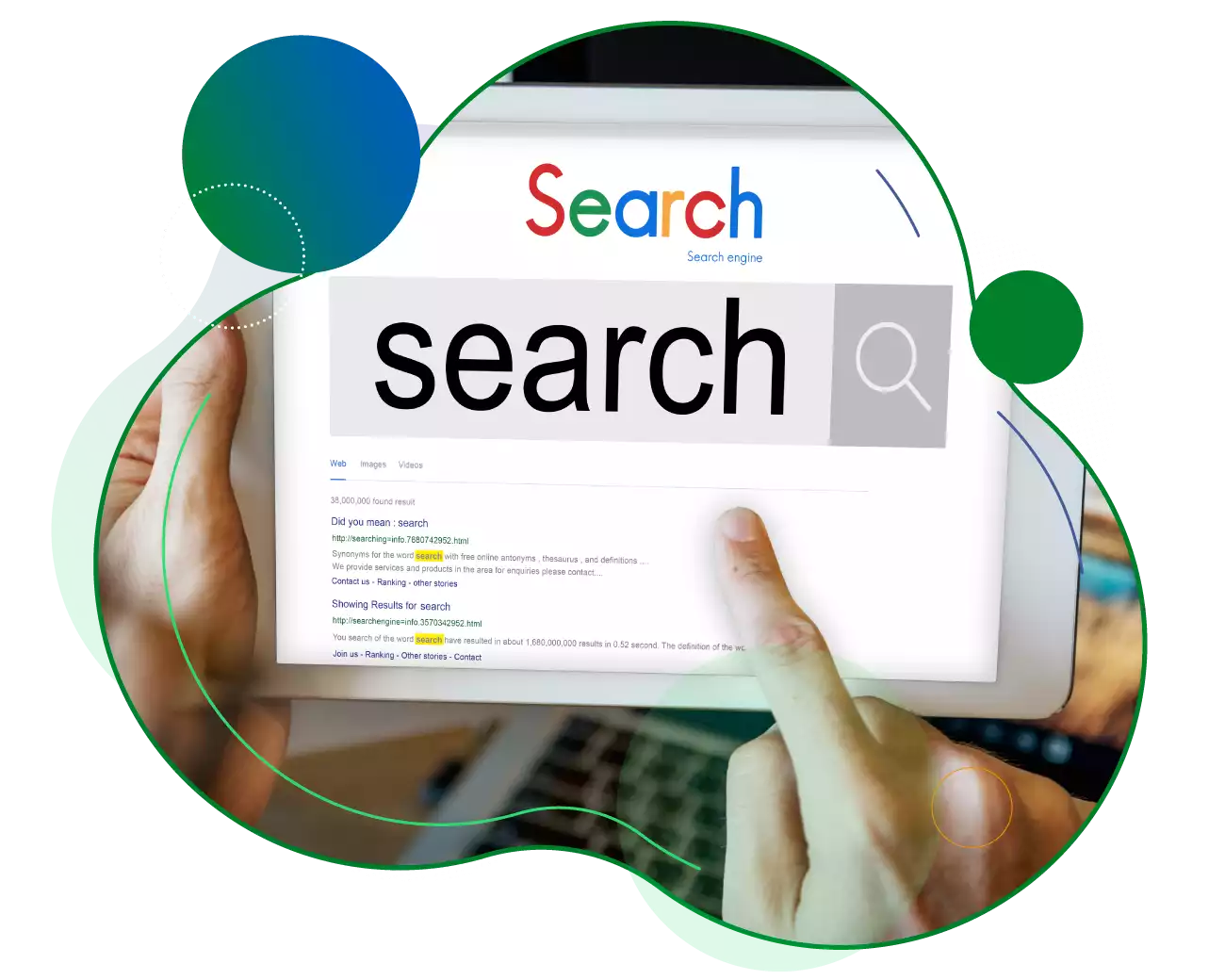 image contains Google Search Page
