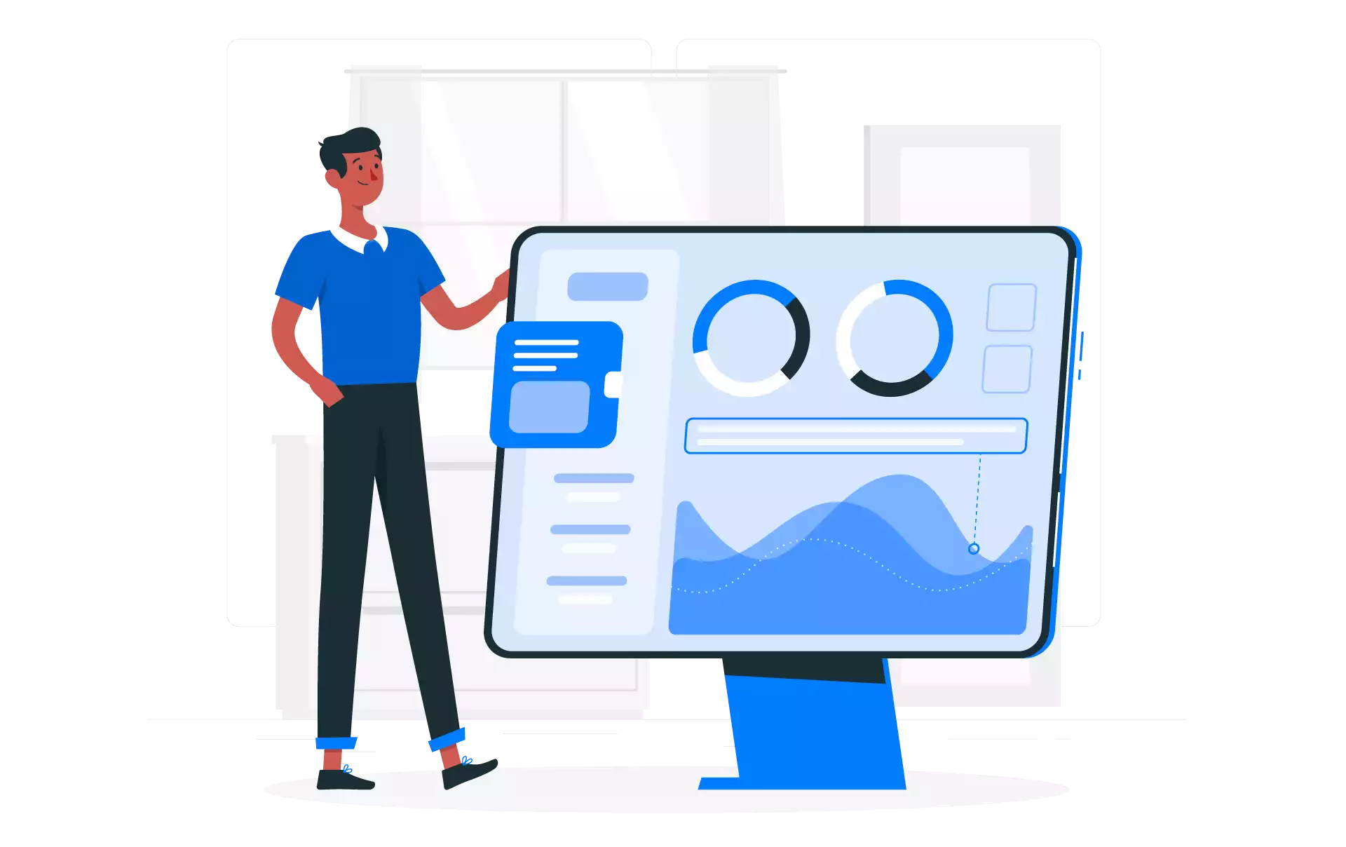 Software's Admin Dashboard Illustration