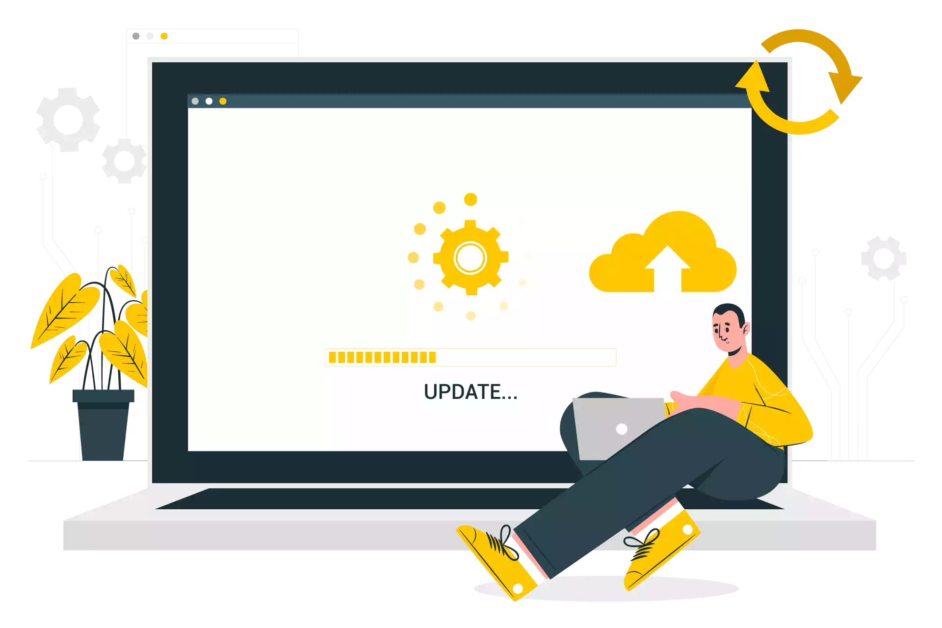 Web Application Updating Illustration