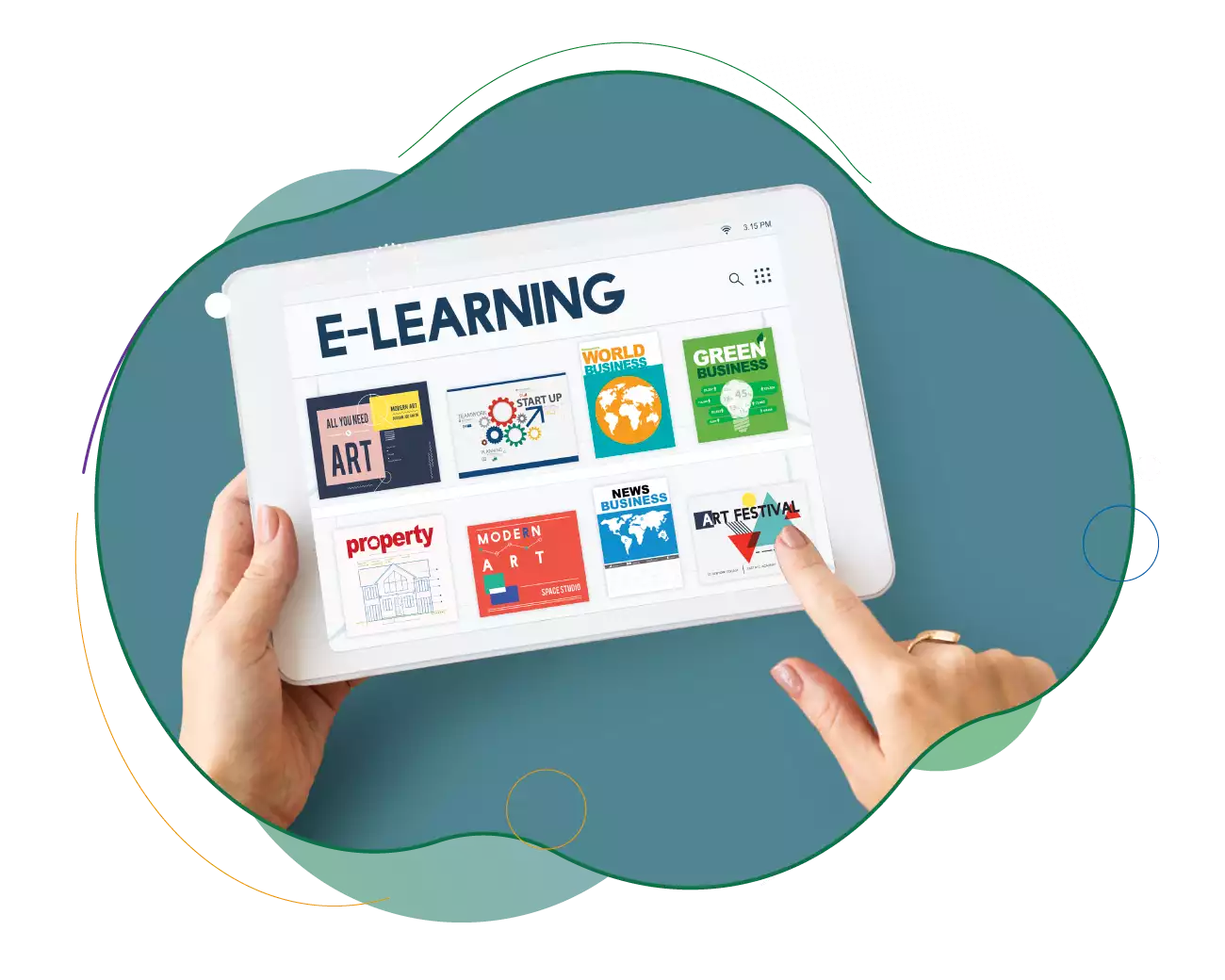 education and training website design about section